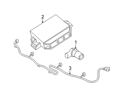 2007 Volvo S40 Parking Aid Diagram 1