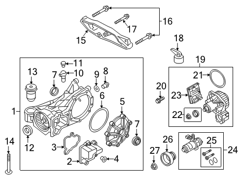 2017 Volvo S90 Axle & Differential - Rear