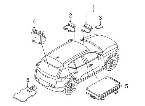 2021 Volvo XC40 Recharge Communication System Components