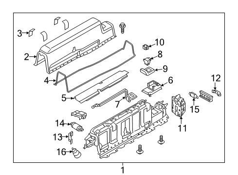 2022 Volvo XC60 Positive Cable Diagram for 31687188