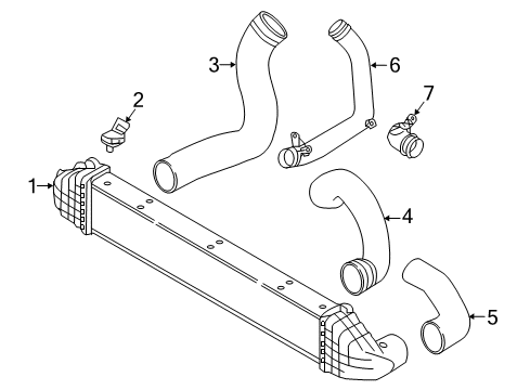 2016 Volvo XC70 Air Hose Diagram for 30636786