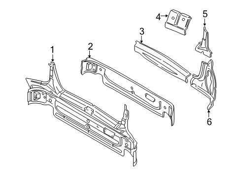 2003 Volvo S80 Rear Body