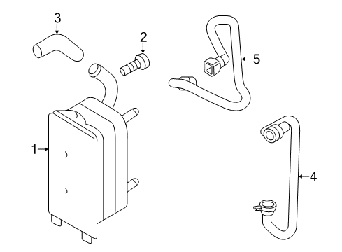 2016 Volvo S60 Cross Country Trans Oil Cooler