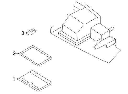 1998 Volvo S70 License Lamps