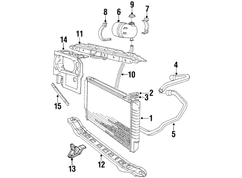 1985 Volvo 740 Radiator & Components