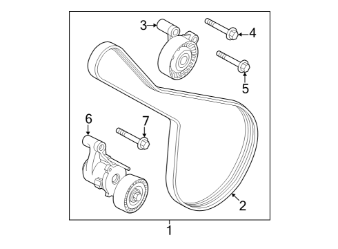 2022 Volvo S90 Belts & Pulleys  Diagram 1