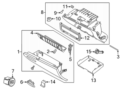 2023 Volvo C40 Recharge Glove Box