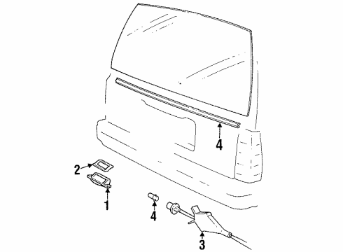 1990 Volvo 760 License Lamps Diagram 2