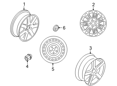 2009 Volvo S40 Wheels, Covers & Trim