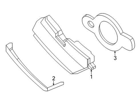 2023 Volvo C40 Recharge Rear Lamp Assembly, Passenger Side Diagram for 32365675