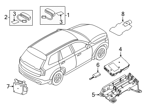 2023 Volvo S90 Communication System Components