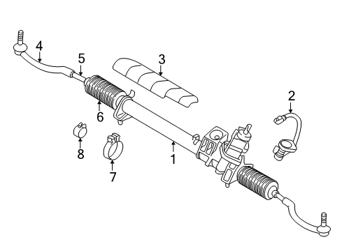 2004 Volvo XC70 Steering Gear & Linkage