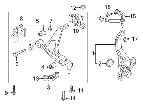 2023 Volvo V60 Cross Country Front Suspension Components