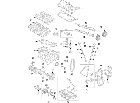 2022 Volvo XC40 Transmission Mount, Driver Side Diagram for 32224765