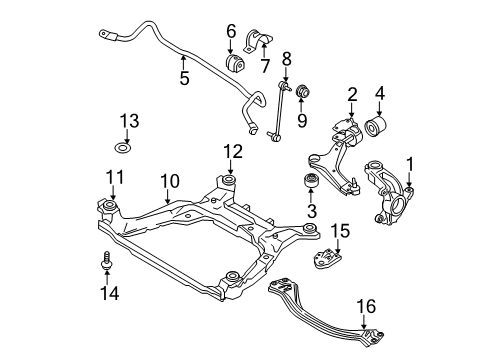 2017 Volvo S60 Cross Country Front Suspension Components