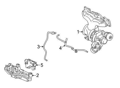 2015 Volvo XC70 Turbocharger, Engine Diagram 1