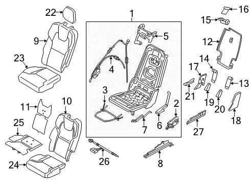 2021 Volvo XC90 Seat Back Heater Diagram for 31351811