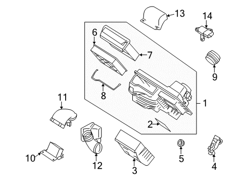 2009 Volvo V50 Filters Diagram 1