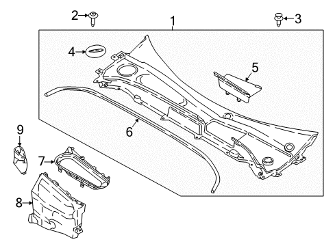 2018 Volvo XC60 Cowl