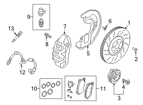 2021 Volvo XC60 Brake Pads Diagram for 32300703