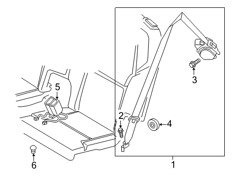 2019 Volvo XC90 Third Row Seat Belts