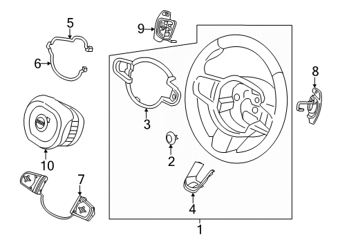 2020 Volvo XC60 Trim Cover Diagram for 31455733