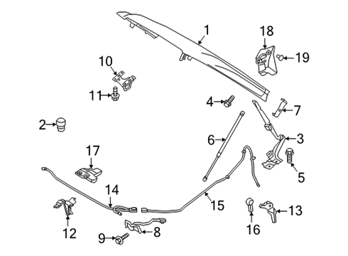 2023 Volvo C40 Recharge Hood & Components