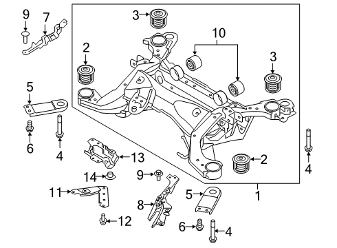 2023 Volvo V60 Cross Country Suspension Mounting - Rear