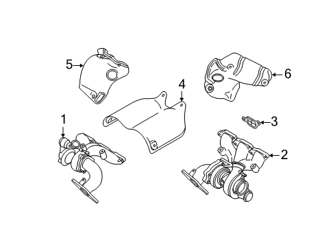 2005 Volvo XC90 Exhaust Manifold Diagram 2