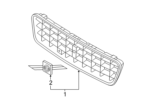 2008 Volvo S60 Grille & Components