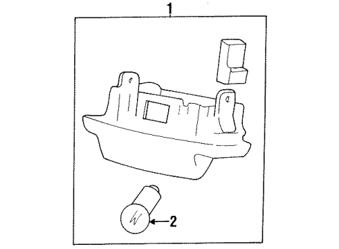 1989 Volvo 244 License Lamps