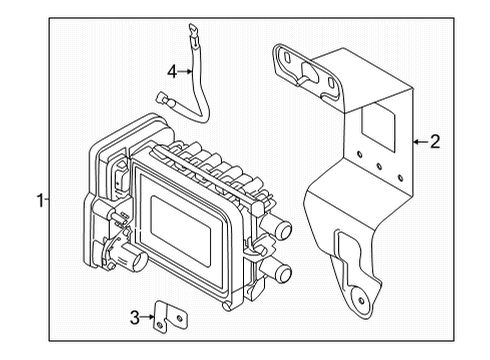 2023 Volvo C40 Recharge Condenser, Compressor & Lines Diagram 3