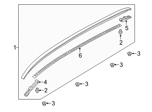 2018 Volvo XC60 Exterior Trim - Roof