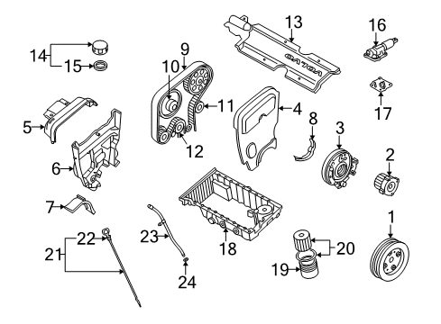 2003 Volvo S60 Air Filter Diagram for 9454647