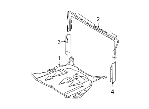2007 Volvo XC90 Splash Shields Diagram 2