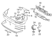 Diagram for 2005 Volvo S60 Bumper - 39986372