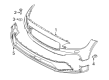 Diagram for Volvo V90 Bumper - 40000768
