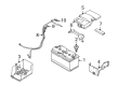 Diagram for Volvo C70 Battery Hold Downs - 8676469