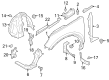 Diagram for Volvo XC40 Recharge Fender Splash Shield - 32369242