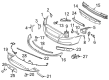 Diagram for 2010 Volvo V70 Bumper - 39883982