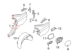 Diagram for Volvo S80 Fender Splash Shield - 30661129