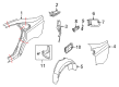 Diagram for Volvo S40 Fender Splash Shield - 31253821