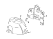 Diagram for Volvo Tail Light Lens - 30698347
