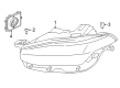 Diagram for Volvo XC90 Daytime Running Lights - 31655724