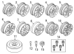 Diagram for Volvo V60 Cross Country Alloy Wheels - 30794835