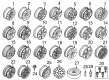 Diagram for Volvo Alloy Wheels - 31362410