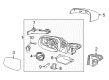 Diagram for Volvo V60 Mirror Cover - 31352815