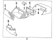 Diagram for Volvo 850 Third Brake Light - 9133560