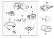 Diagram for 2001 Volvo V70 Side View Mirrors - 30634925