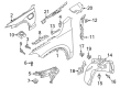 Diagram for Volvo V60 Fender Splash Shield - 31694099